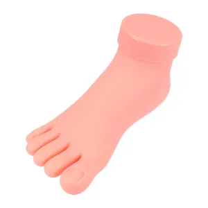 1 Pc model silicone mannequin Fake Hand Manicure Mannequin Foot False Fake Foot pedicure training Foot Nail Art Fake Foot sock mannequin nail art trainer human body practice tools
