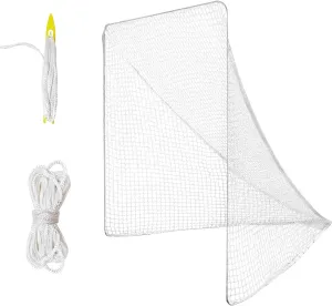 1/2Pcs 4/5/6mm 6’X6’X7’ Heavy Duty Lacrosse Goal Net with 1/2XRandom Color Installation Tool and 2/4X49ft Lacrosse Net Lacing Rope Lacrosse Replacement Net for Lacrosse Practice，Competition