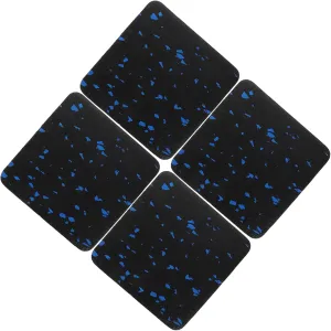 4PCS Noise Cancelling Floor Mat Vibration Pads for Treadmill Fitness Equipment Thickened Shock Absorbing Mat for Quiet Exercise Durable Easy to Clean Design