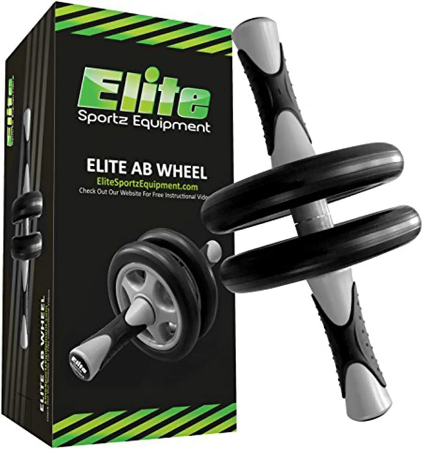 Ab Roller Wheel Dual Wheel Core Trainer for At-Home and Gym Workouts with Non-Slip Handles Strength Training Equipment for Abs
