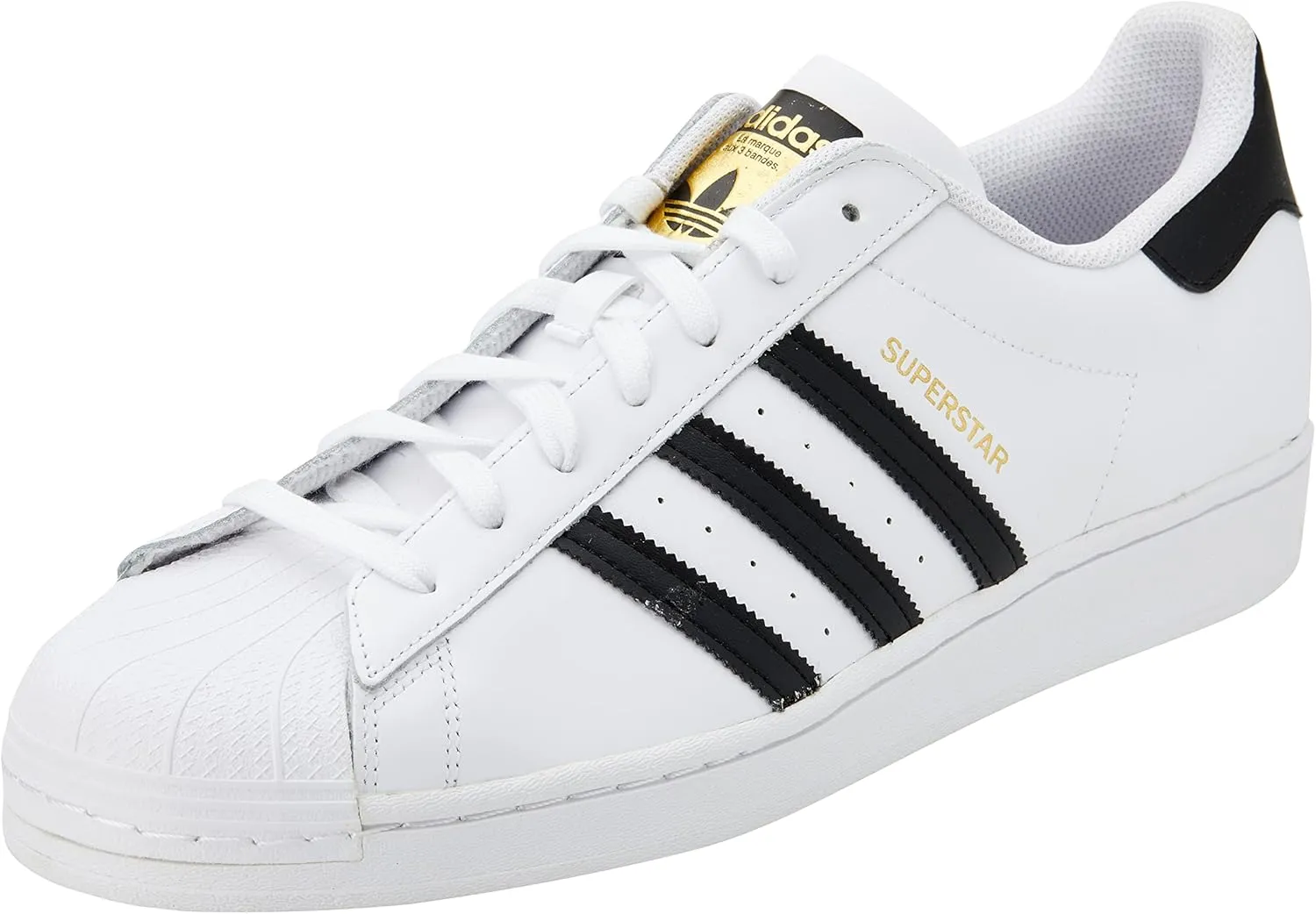 adidas Men's Superstar' Sneaker, Footwear White Core Black, 9