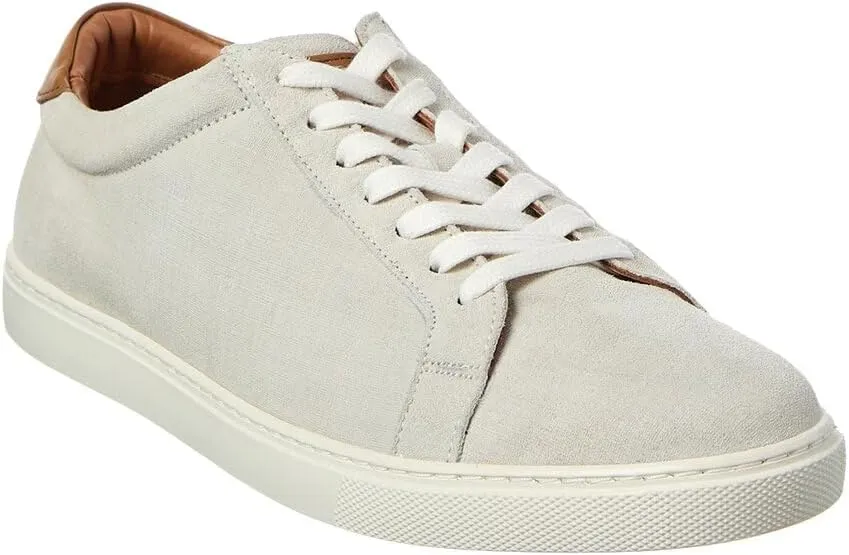 Allen Edmonds Courtside Suede Sneaker, 10, Grey