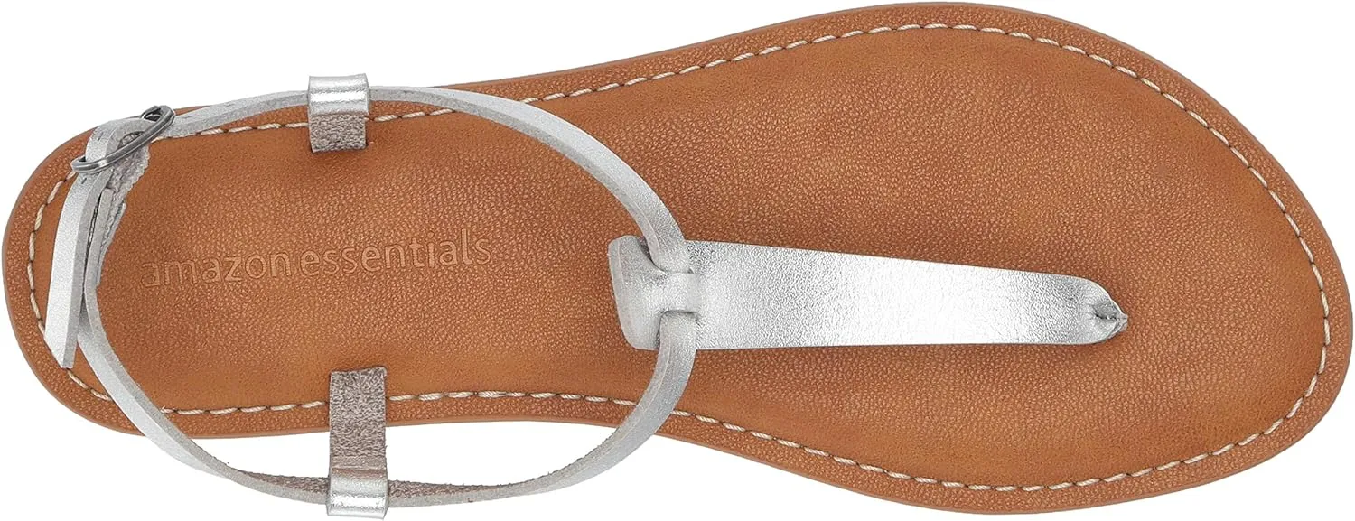 Amazon Essentials Women's Casual Thong Sandal with Ankle Strap
