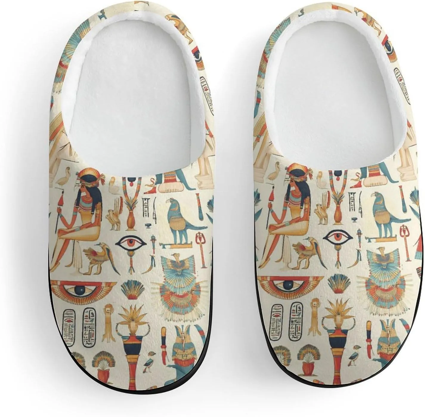 Ancient Egyptian God Slippers Non-slip House Slippers Home Shoes Indoor Outdoor Slippers For Girls Boys