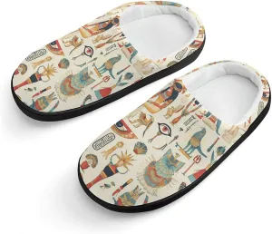 Ancient Egyptian God Slippers Non-slip House Slippers Home Shoes Indoor Outdoor Slippers For Girls Boys