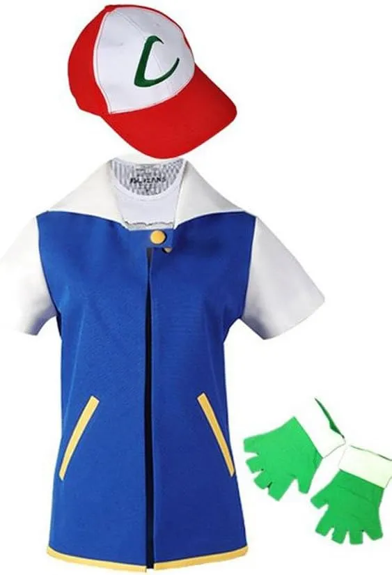 Anime Halloween Trainer Costume Party Cosplay Adult Kids Hoodie Cosplay Jacket Gloves Hat Sets