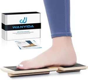 Ankle Foot Strengthener Exerciser for Sprained. Single Leg Balance Board, Posture Corrector, Foot Stretcher for Plantar Fasciitis Relief, FSA/HSA Eligible