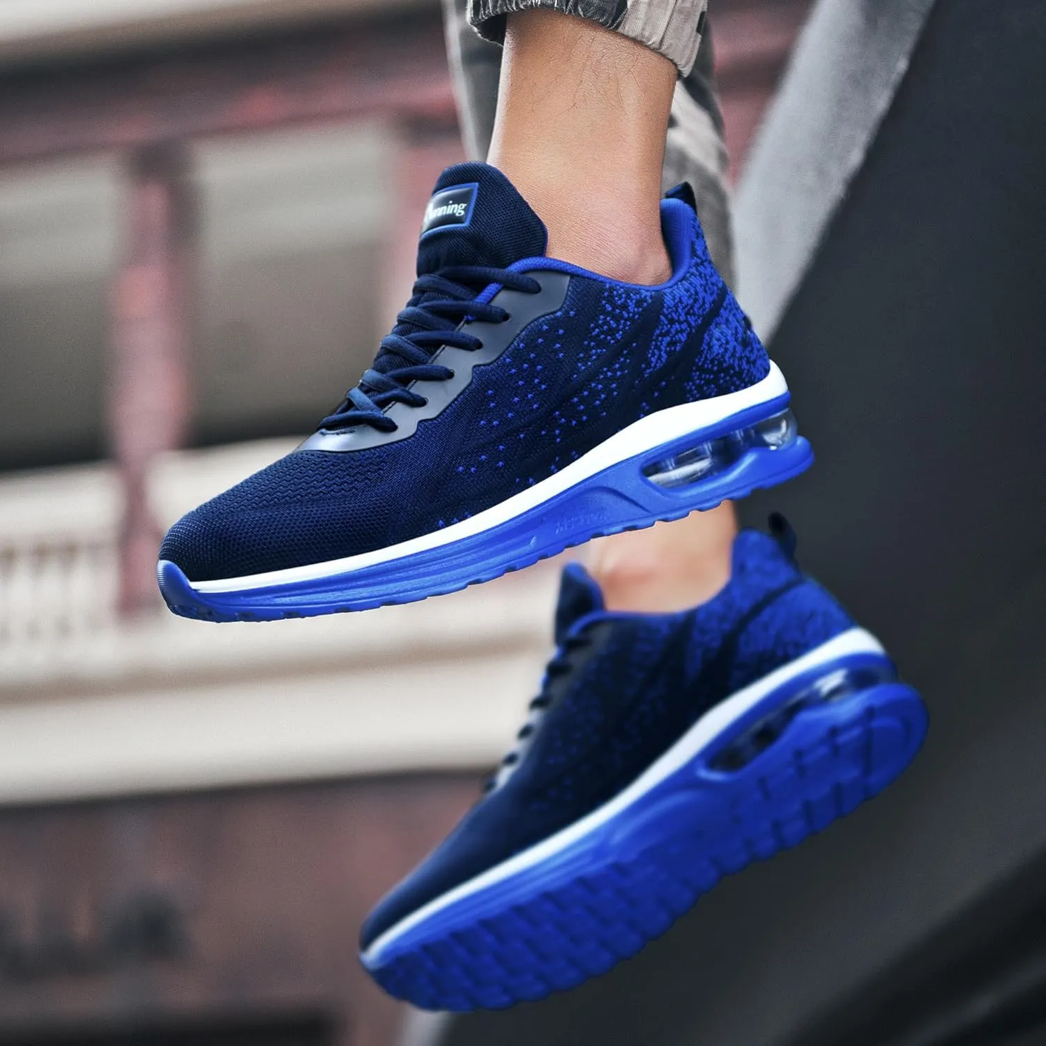 AUPERF Men's Running Shoes Lightweight Breathable Workout Footwear Walking Sports Tennis Sneaker
