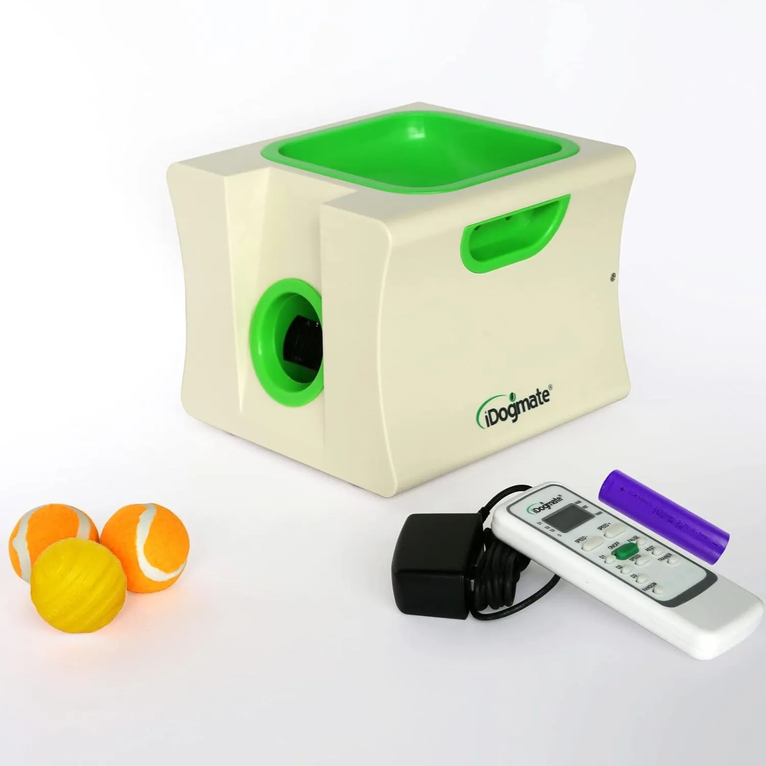 Ball Launcher for Dogs, Automatic Dog Ball Thrower for Mini Dog with Rechargeable (Small Ball Thrower for Dogs with 3 Balls)
