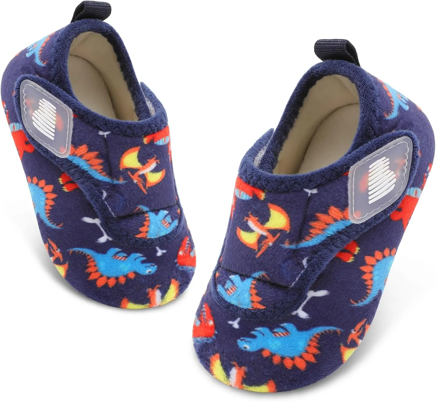 BARERUN Toddler Slippers Boys Girls House Shoes Warm Kids Slippers With Non-Slip Rubber Sole Fuzzy Cozy Walking Shoes Indoor/Outdoor