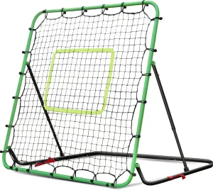 Baseball Rebounder Net 4x4 FT, Foldable Baseball and Softball Bounce Back Net with 7 Adjustable Angles, Heavy Duty Pitch Back Fielding Trainer