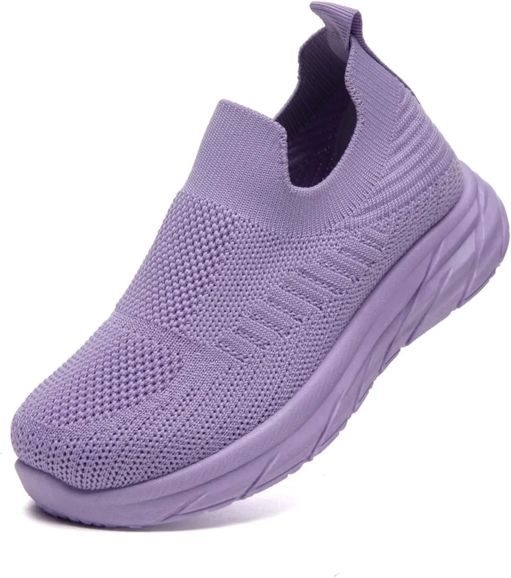 Bernal Girl/Boys Slip-On Sneakers Toddler/Little Kid/Big Kid Lightweight Fashion Breathable Tennis Walking Shoes Non Slip Runing Shoes