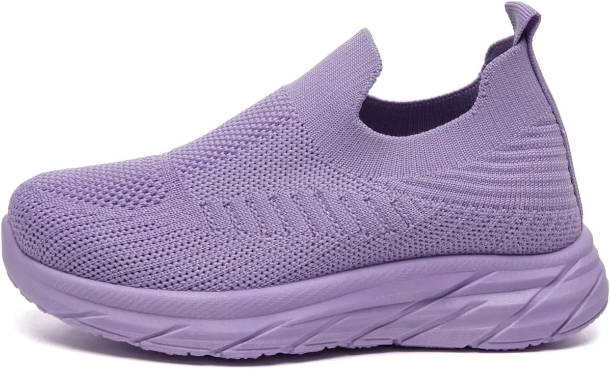 Bernal Girl/Boys Slip-On Sneakers Toddler/Little Kid/Big Kid Lightweight Fashion Breathable Tennis Walking Shoes Non Slip Runing Shoes