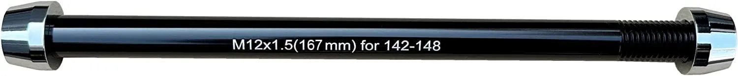 Bike Trainer Thru Axle Adapter 12MM Axle 1.0/1.5/1.75 Thread Pitch Multiple Length