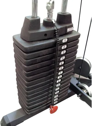 Body-Solid 150 lb. Selectorized Weight Stack Upgrade - Premium Cast Iron Plates for Functional Trainer Machine and Home Gym Equipment