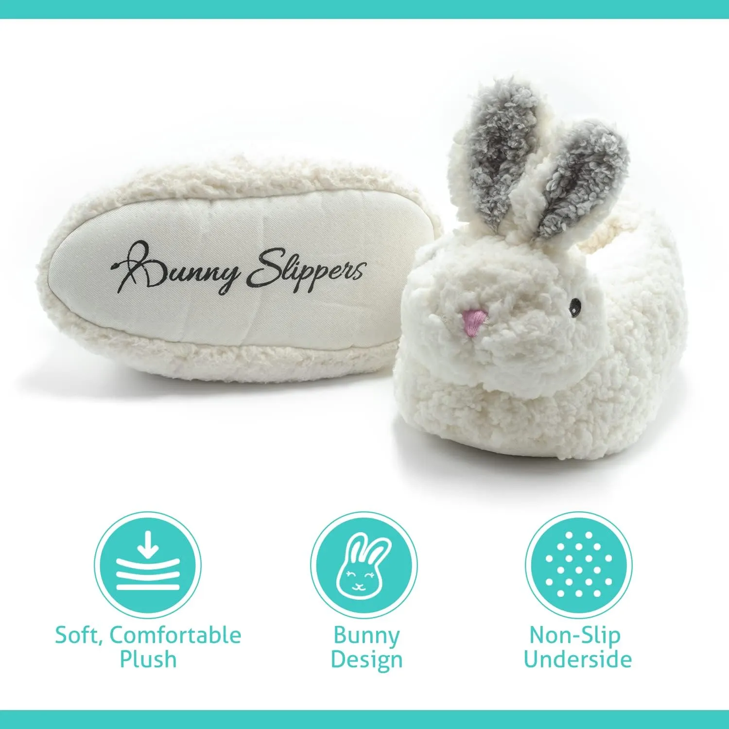 Bright Line Eating Bunny Slippers Women's House Shoes