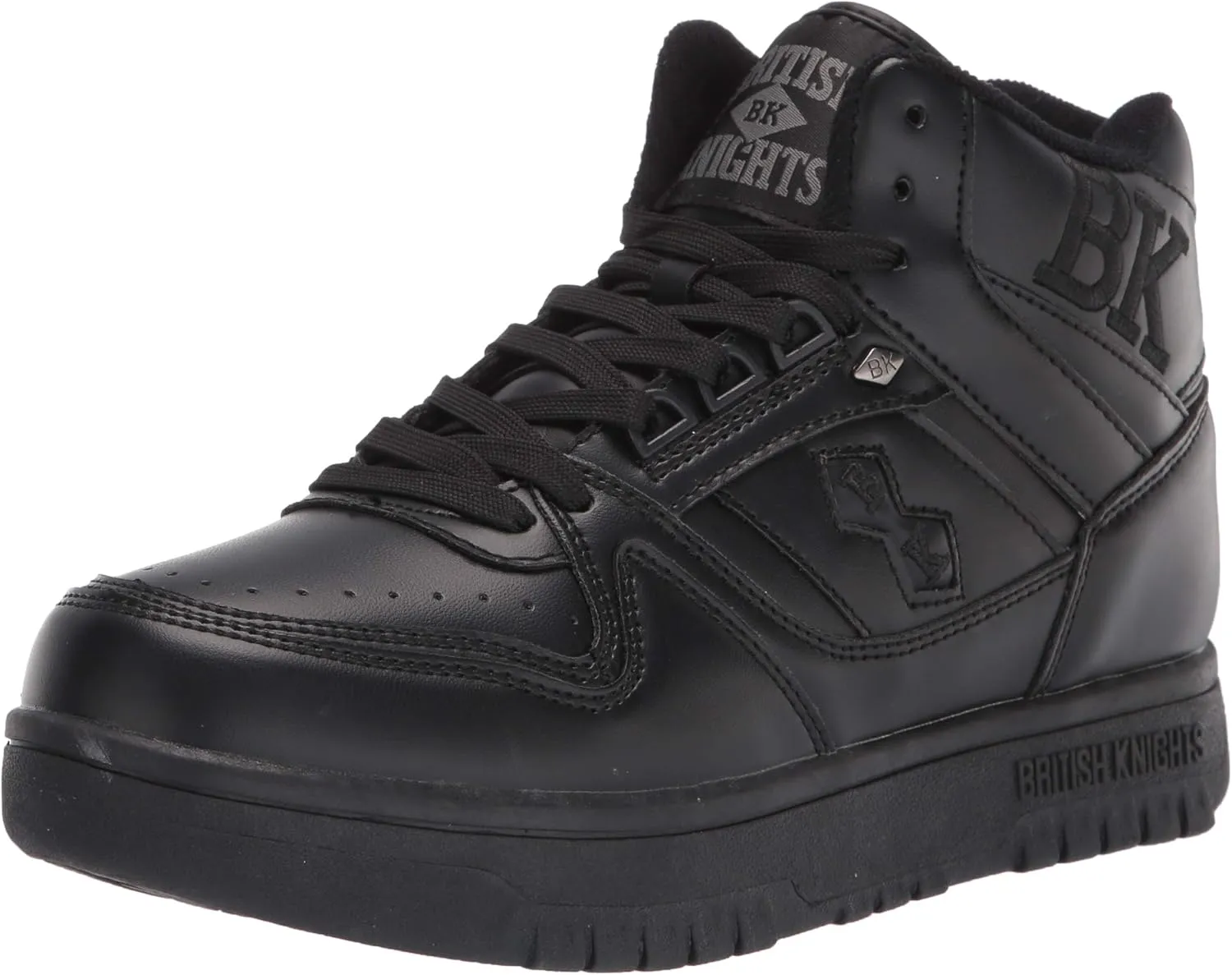 British Knights mens Kings Sl Mid-top Classic Basketball Sneaker, Black, 7.5 US