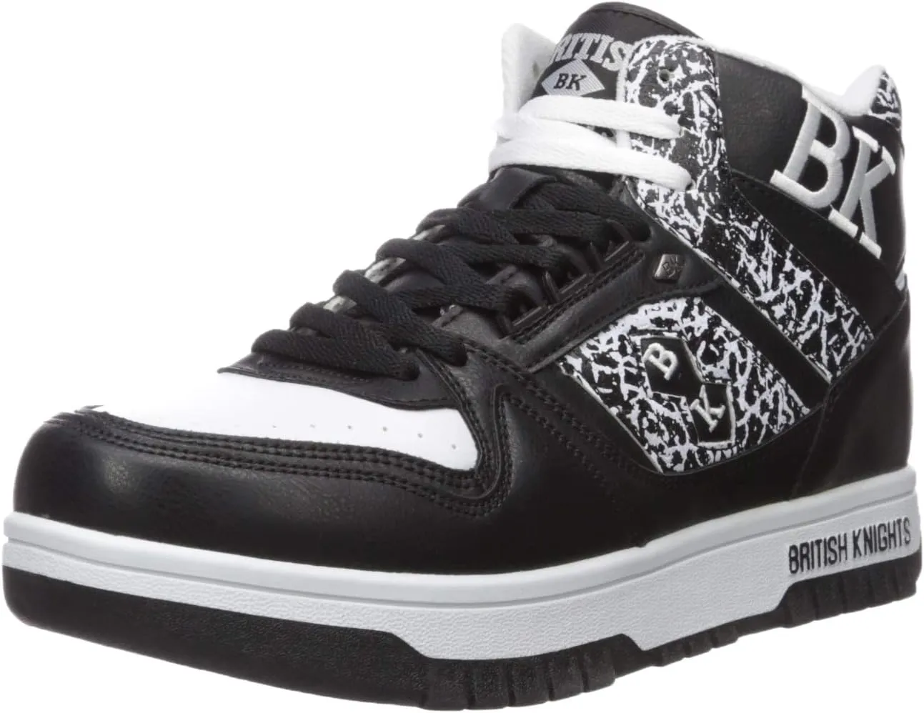 British Knights mens Kings Sl Sneaker, Black/White/El, 9.5 US
