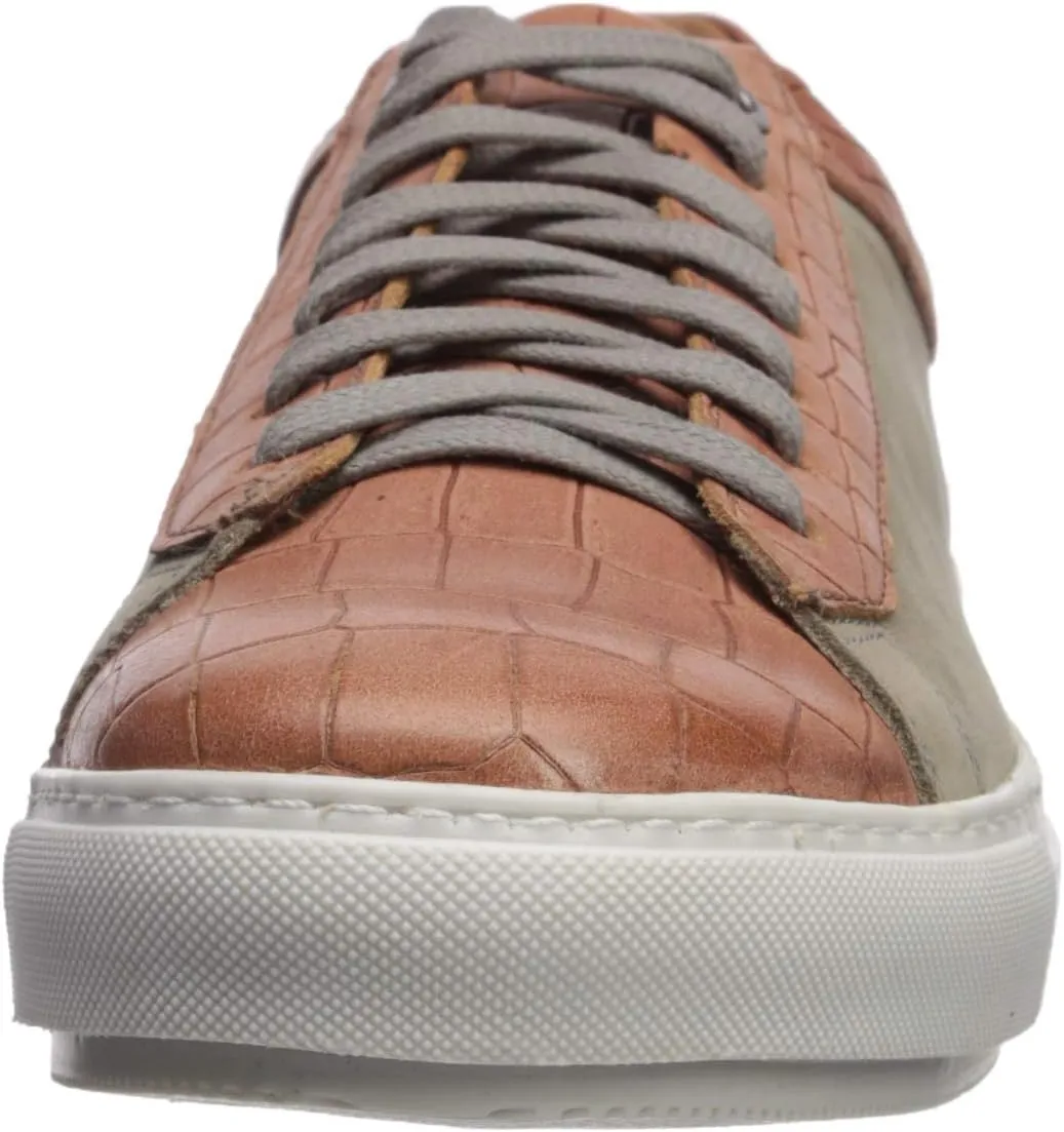 Brothers United Men's Leather Luxury Sophisticated Lace Up Sneaker