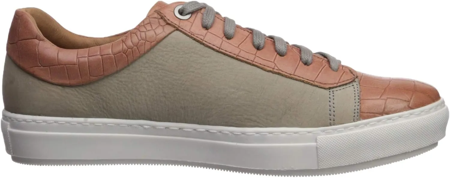 Brothers United Men's Leather Luxury Sophisticated Lace Up Sneaker