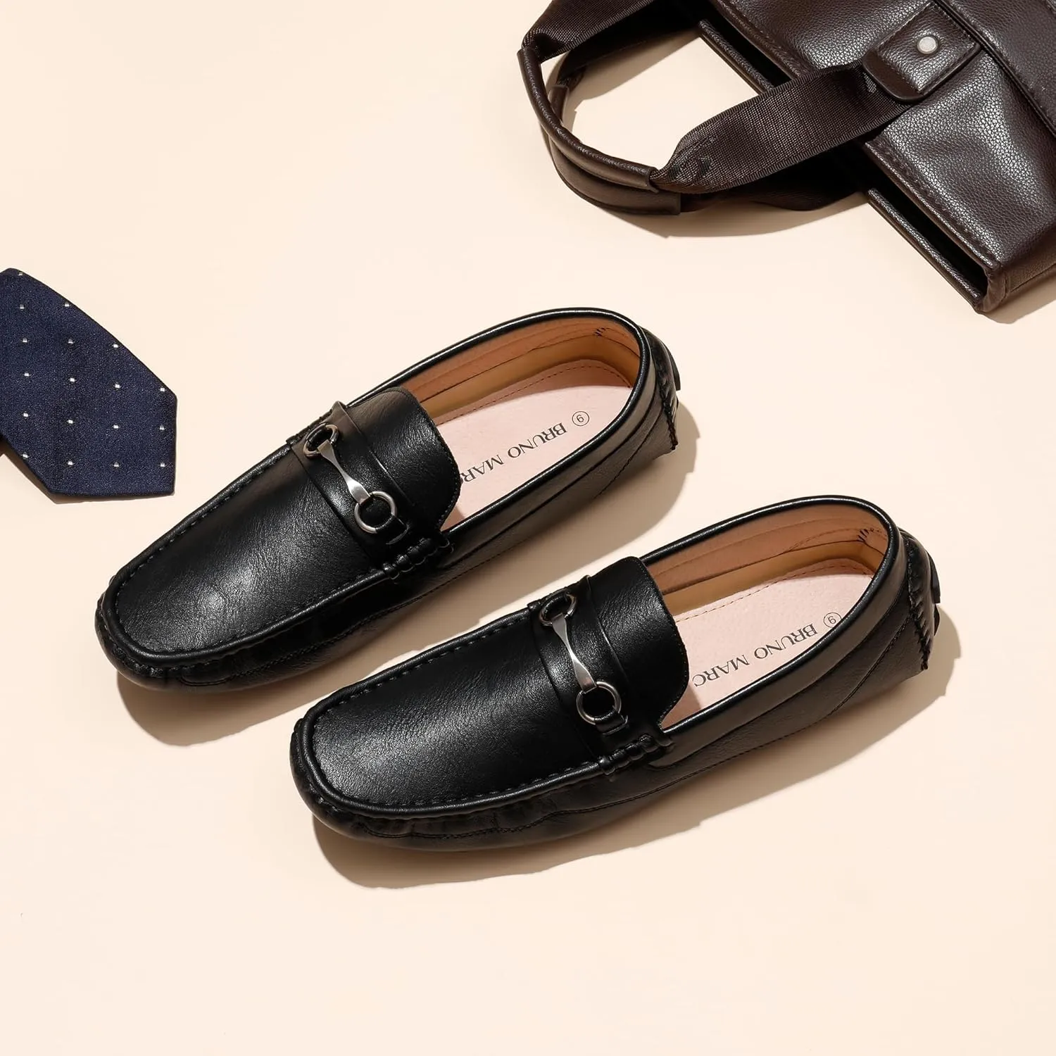 Bruno Marc Men's Driving Moccasins Penny Loafers Slip on Loafer Shoes