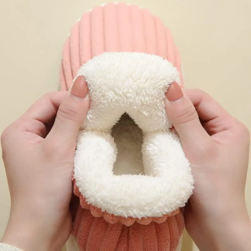 Caistre Women Men Ankle Bootie Slipper Plush Warm Indoor Outdoor Shoes Comfy Fleece Lined Memory Foam Slipper with Anti-Slip Sole