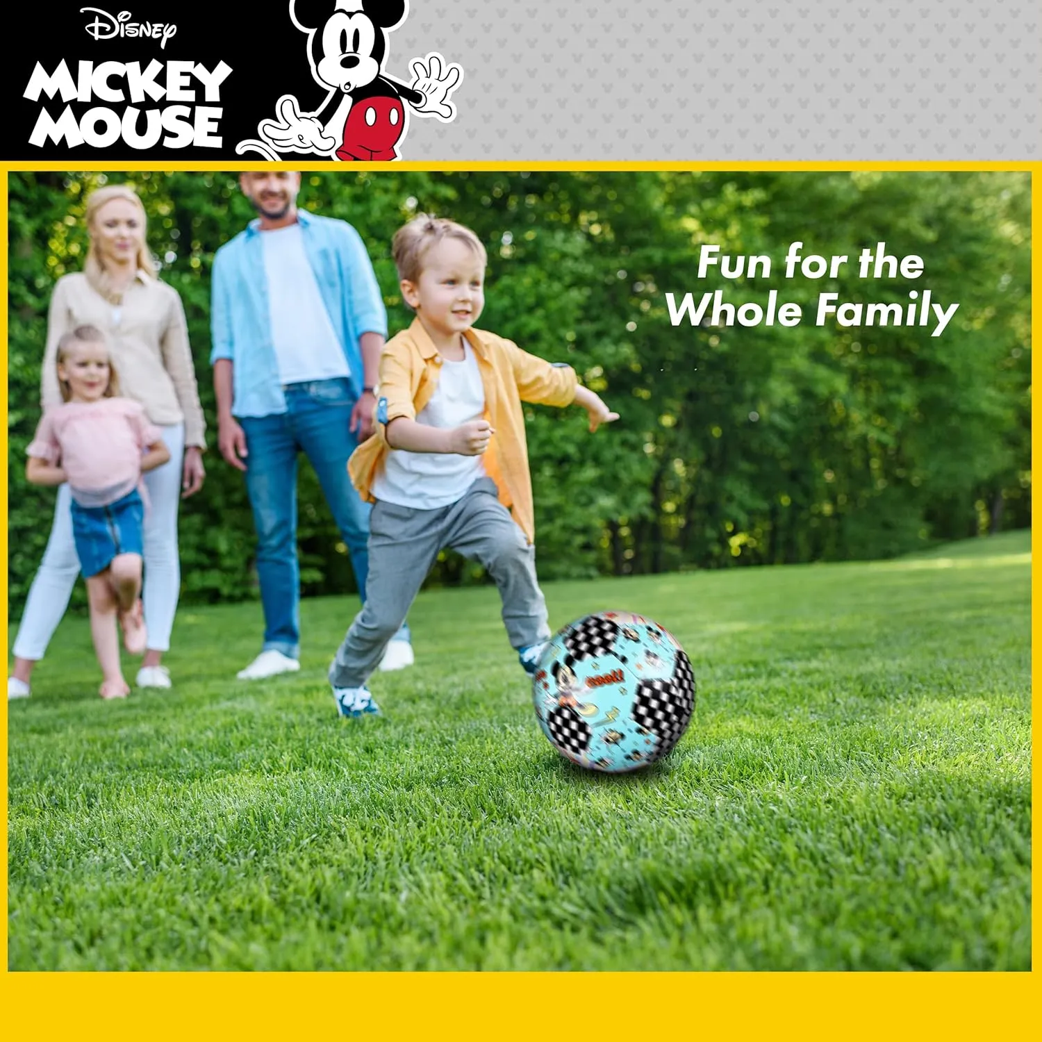 Capelli Sport Disney Mickey Mouse Soccer Ball, Sizes 3, 5, Officially Licensed Youth Kids Futbol