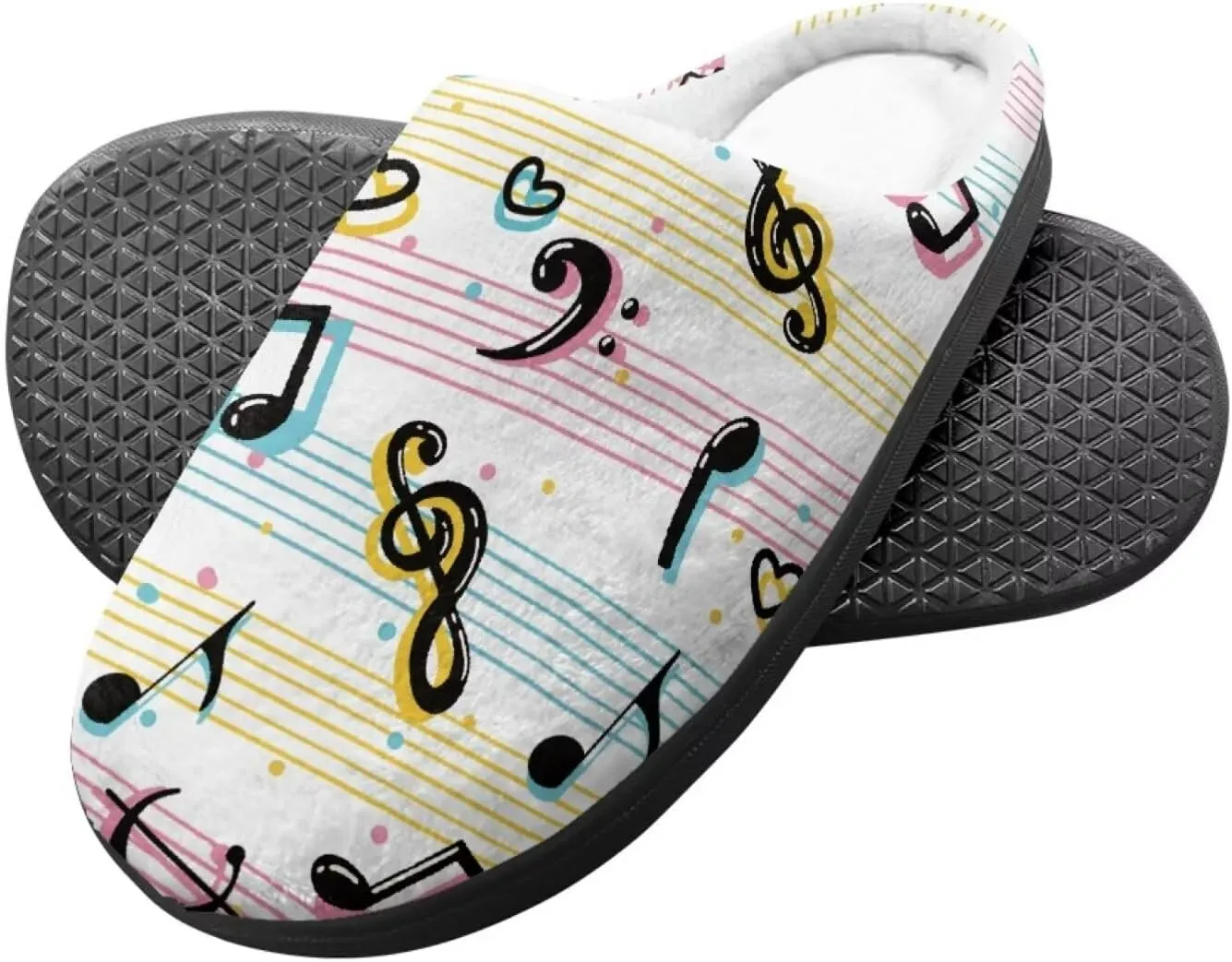 Child Plush Slip on House Slipper Plush Cozy Warm Slippers for Boys Girls