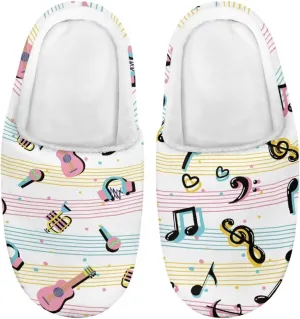 Child Plush Slip on House Slipper Plush Cozy Warm Slippers for Boys Girls