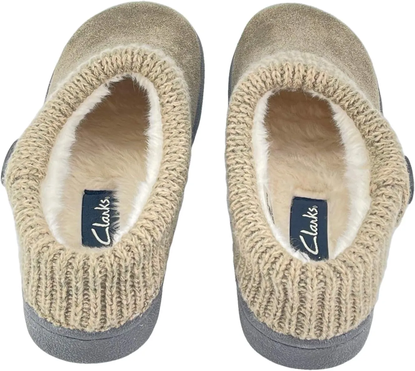 Clarks Angelina Women's Knitted Collar Clog Slipper