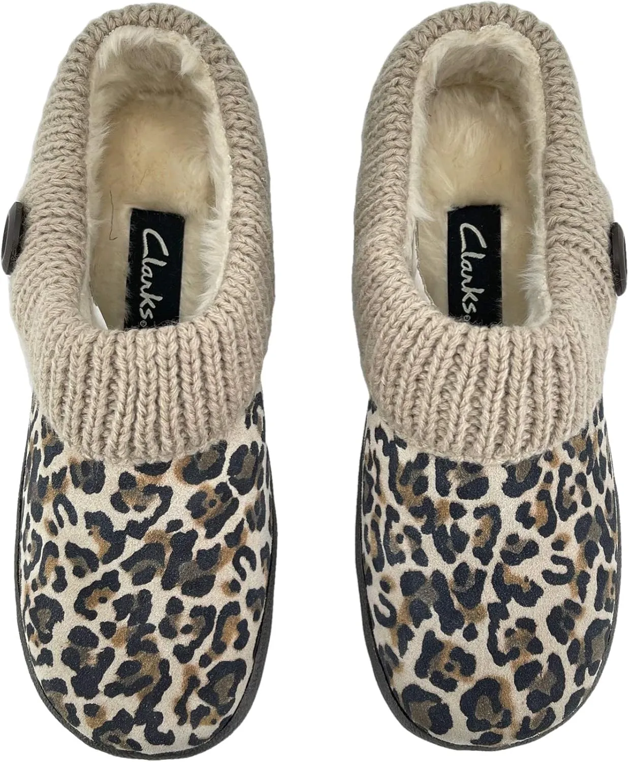 Clarks Angelina Women's Knitted Collar Clog Slipper
