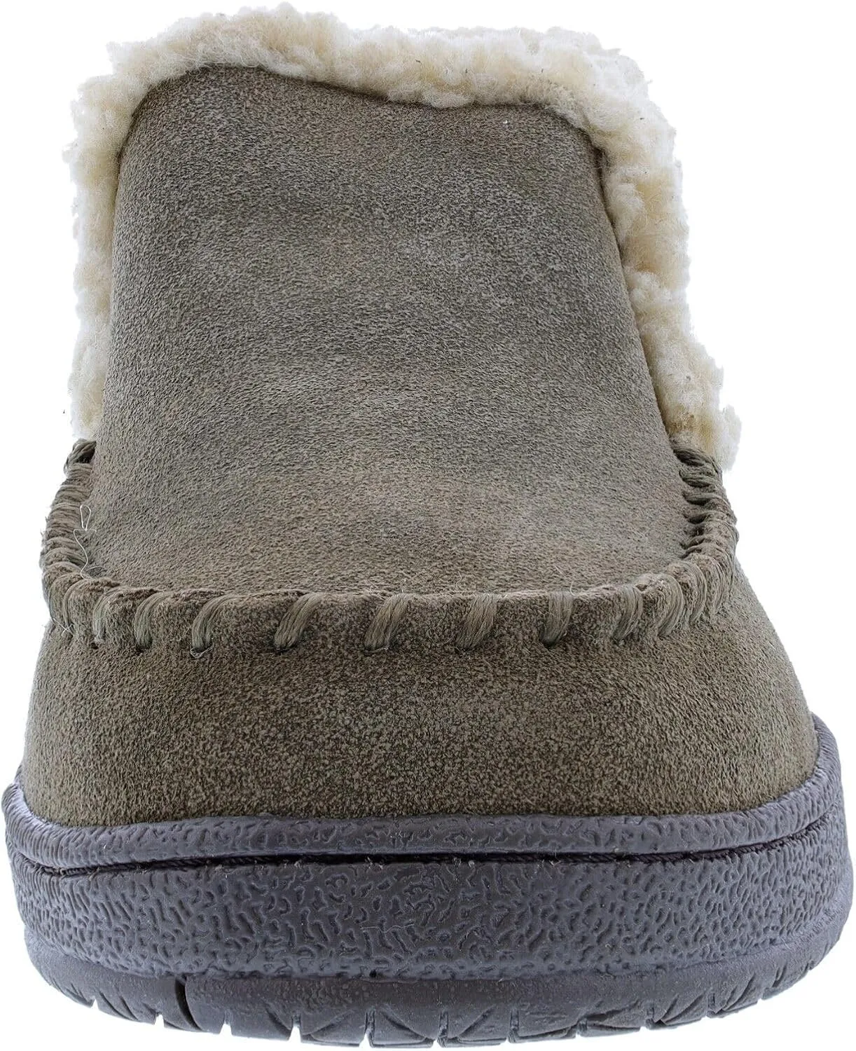 Clarks Men's Suede Leather Sherpa Lined Ankle Bootie Slippers Indoor/Outdoor Slip-Ons - Comfy & Durable Ankle Boots with Plush Lining Padded Insole & Gripp Rubber Outsoles (Sage Venetian Boot, 13)