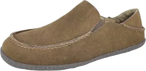 Clarks Mens Suede Slipper With Collapse Heel and Twin Gore JMH2043 - Warm Plush Faux Sherpa Lining - Indoor Outdoor House Slippers For Men (11 M US, Sage)