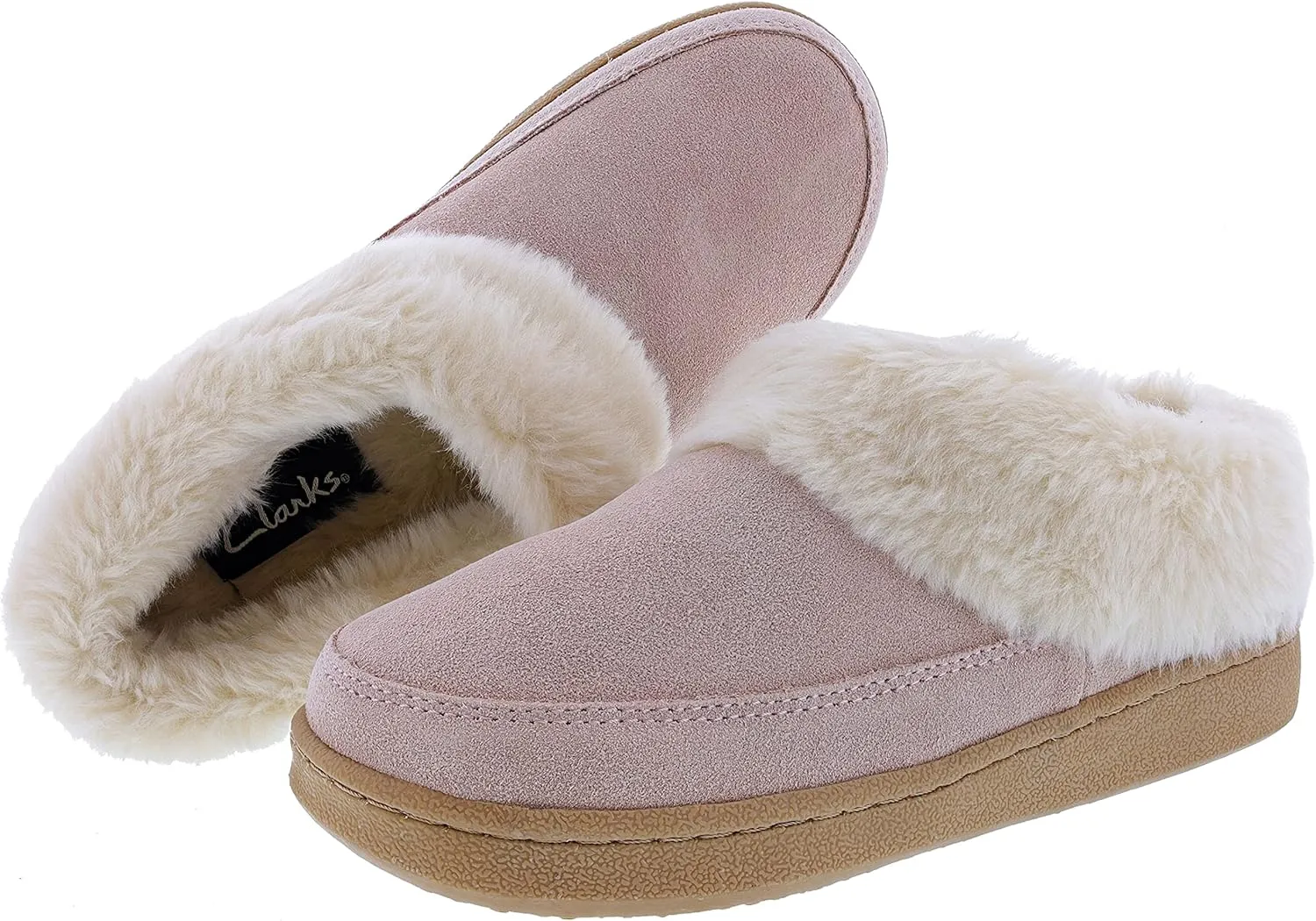 Clarks Women's, Faux Fur Lined Slipper Clog
