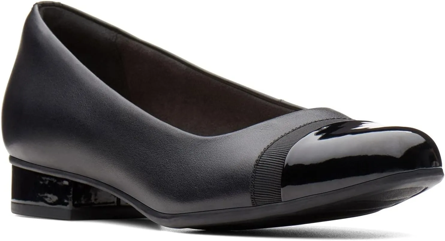 Clarks Womens Juliet Monte Leather Toe Cap Loafers