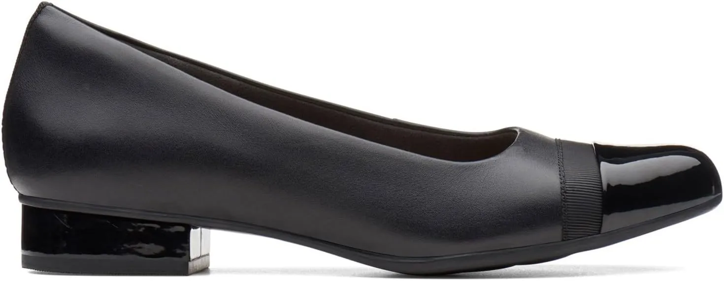 Clarks Womens Juliet Monte Leather Toe Cap Loafers