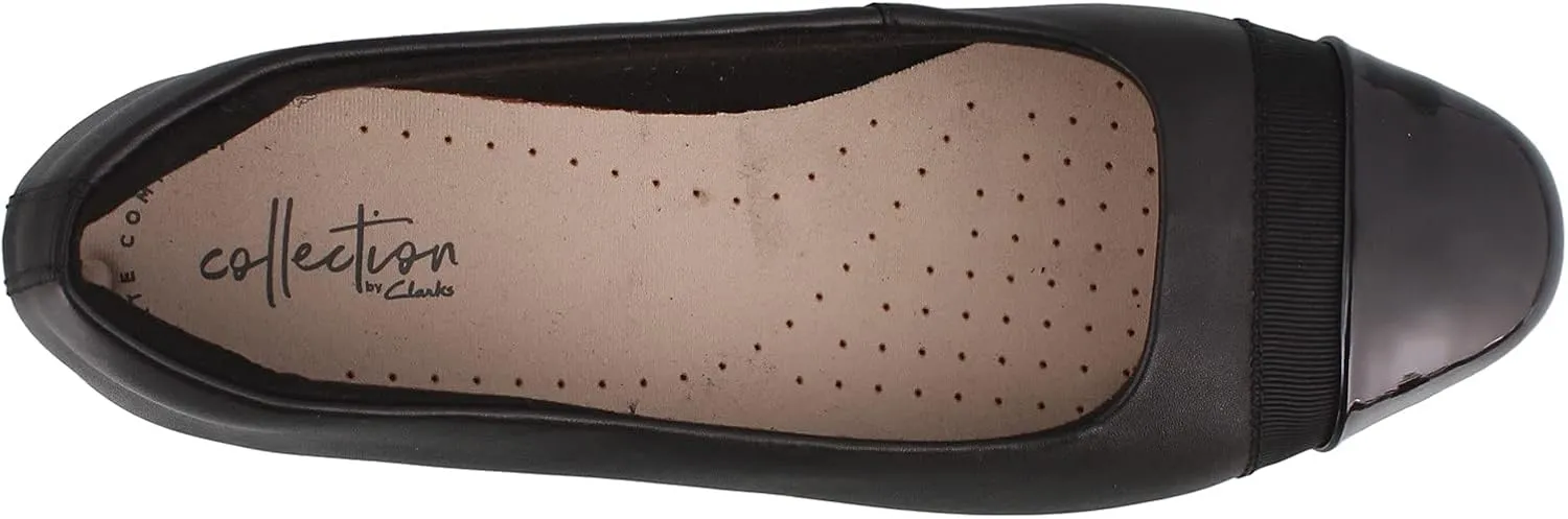 Clarks Womens Juliet Monte Leather Toe Cap Loafers