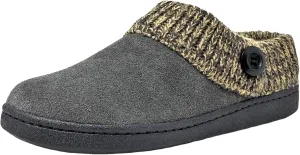 Clarks Women's Knitted Collar Clog (7 M US, Grey/Beige2)
