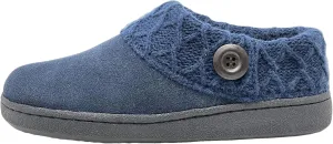 Clarks Women's Knitted Collar Clog (8 M US, Navy/Navy X)