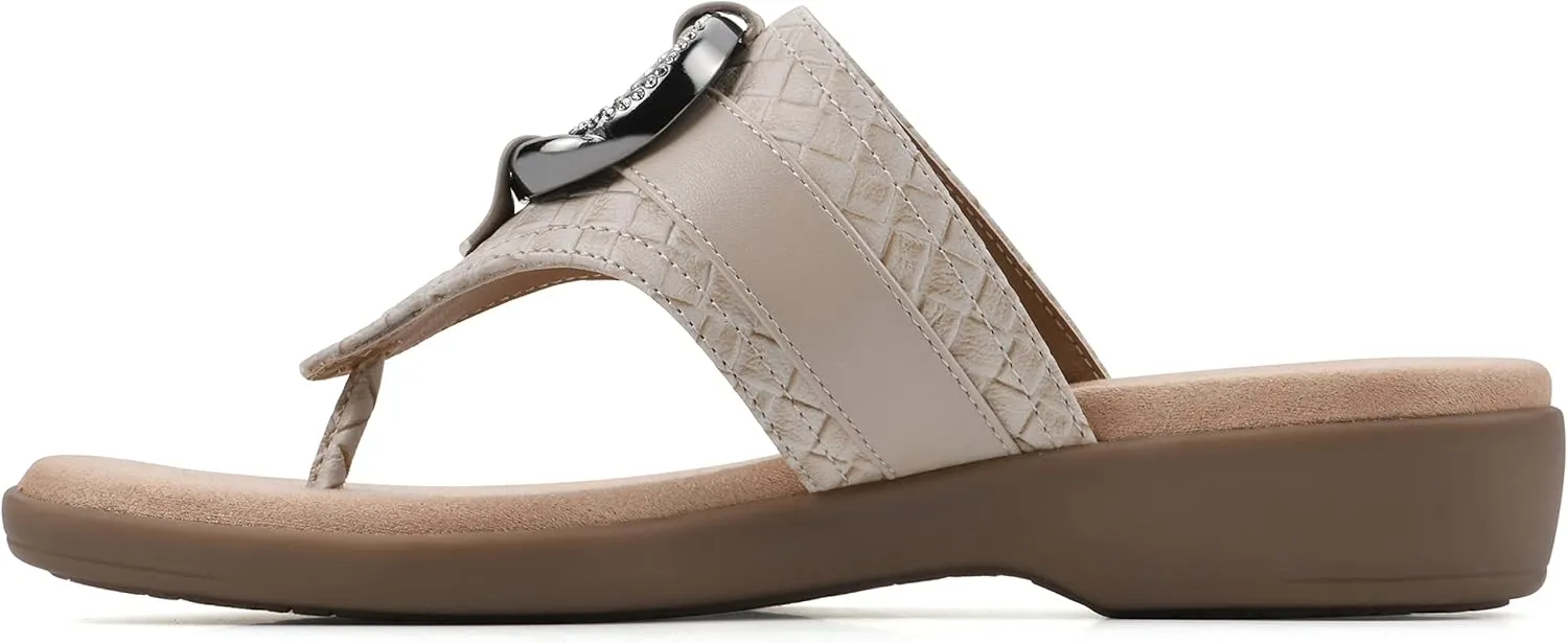 CLIFFS BY WHITE MOUNTAIN Women's Benedict Mini Wedge Sandal
