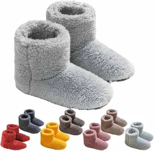 CLOUDEMO Boot Slippers for Women Indoor, Slipper Socks for Women, Cozy Warm Lined Non-Slip House Booties Slippers