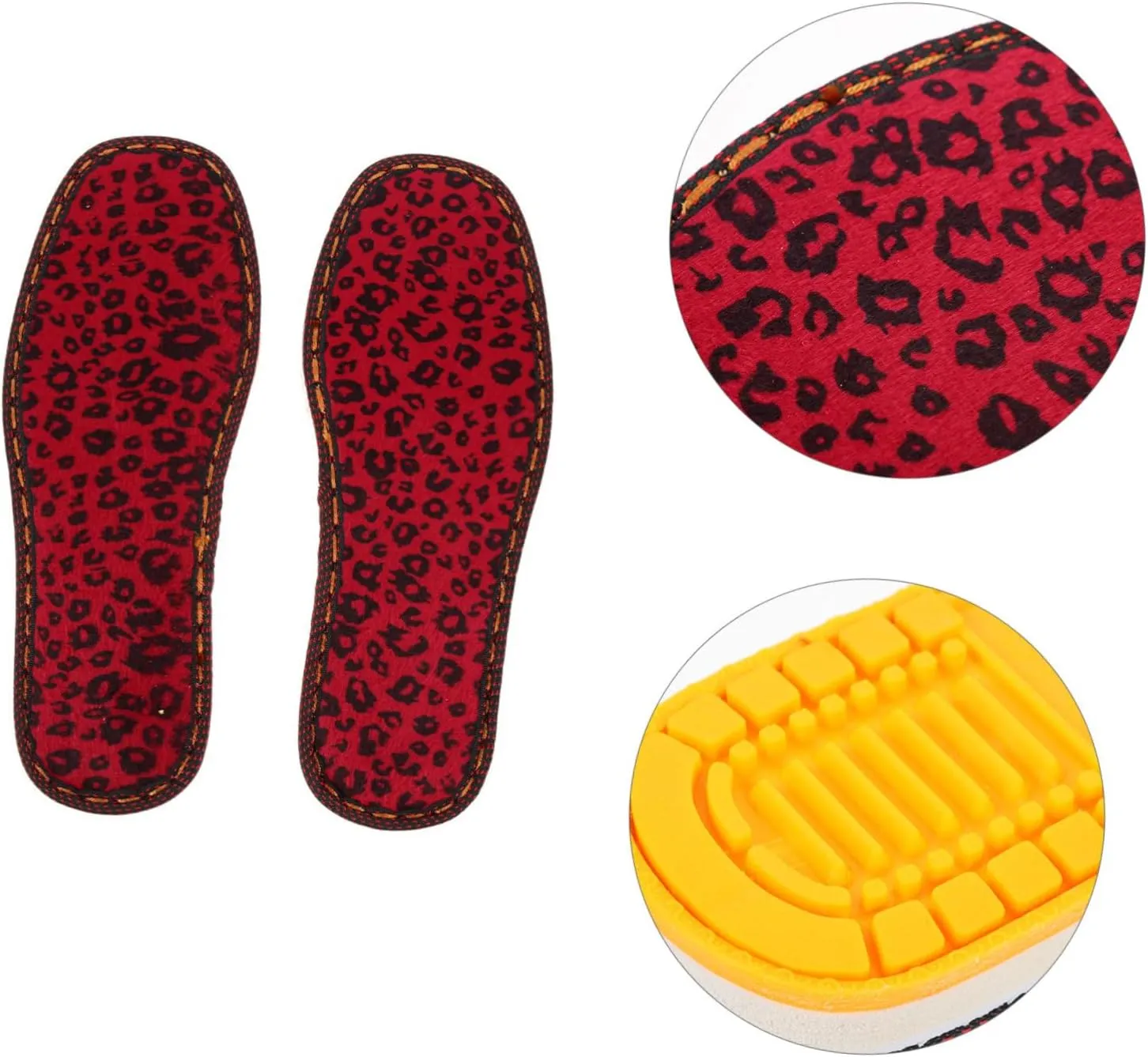 Comfortable Foot Pads Anti-skid Slipper Sole Foot Soles Fleece Warm Slippers for Winter