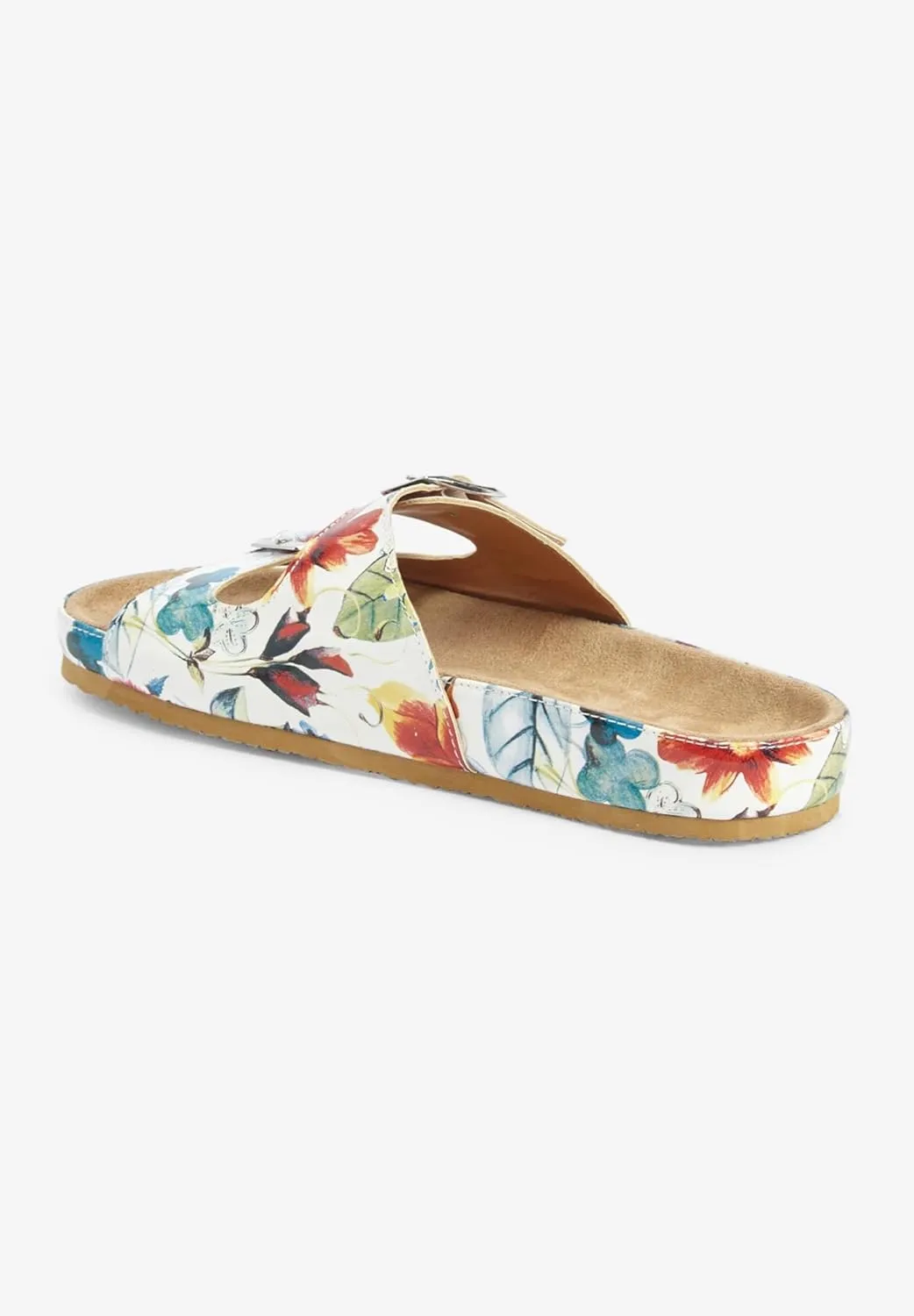 Comfortview Women's Wide Width The Maxi Footbed Sandal