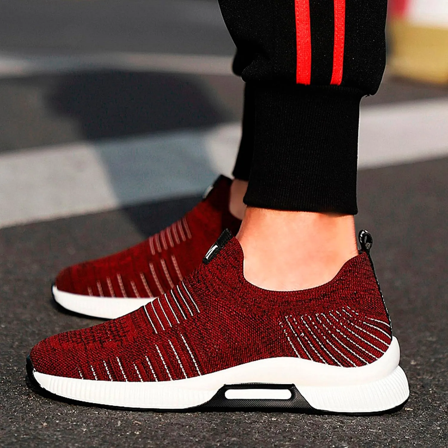 Couple Men's Elevator Shoes Men's Casual Mesh Trainers Lightweight Breathable Lace Up Sports Shoes Mens Fashion Sneaker