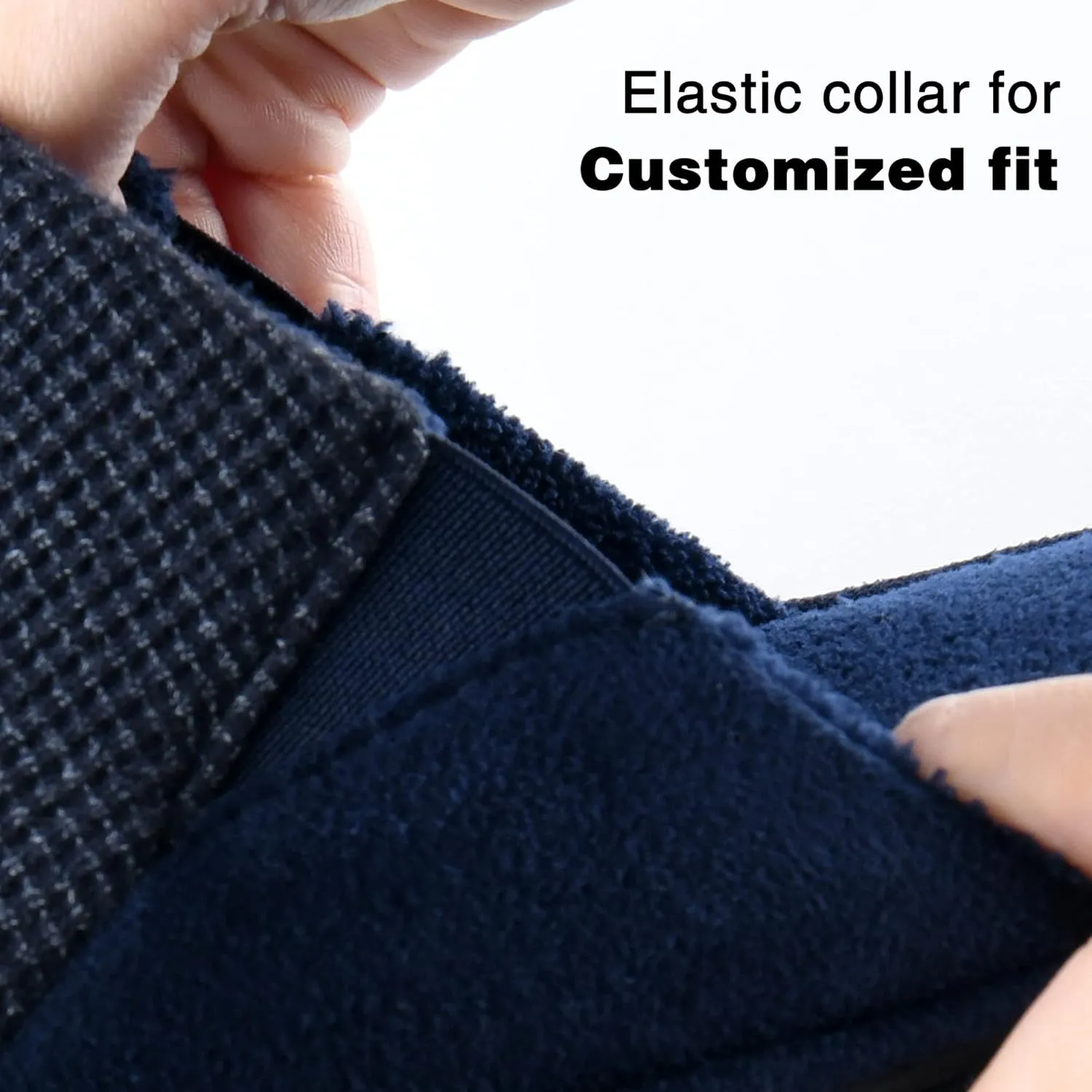 Cozy Men's Open Toe House Slippers Memory Foam,Comfy Slip On Indoor Slippers for Men Breathable, Non-Slip Soft Bedroom Home Slippers Lightweight