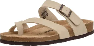 CUSHIONAIRE Men's Luna-M Cork footbed Sandal with  Comfort