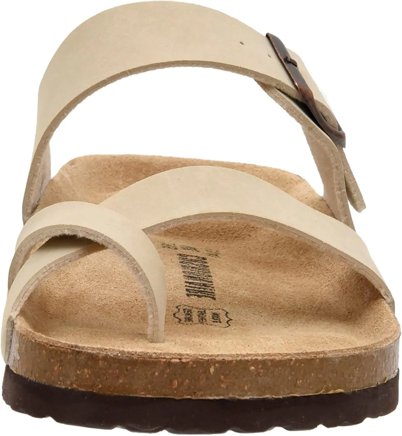 CUSHIONAIRE Men's Luna-M Cork footbed Sandal with  Comfort