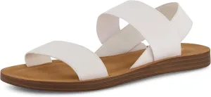 CUSHIONAIRE Women's Ina stretch sandal  Memory Foam