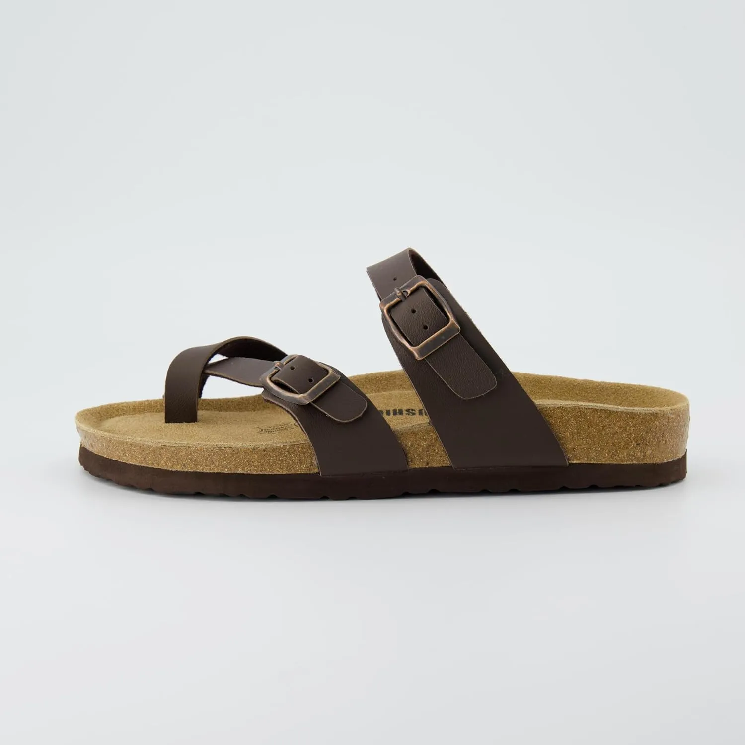 CUSHIONAIRE Women's Luna Cork Footbed Sandal With  Comfort