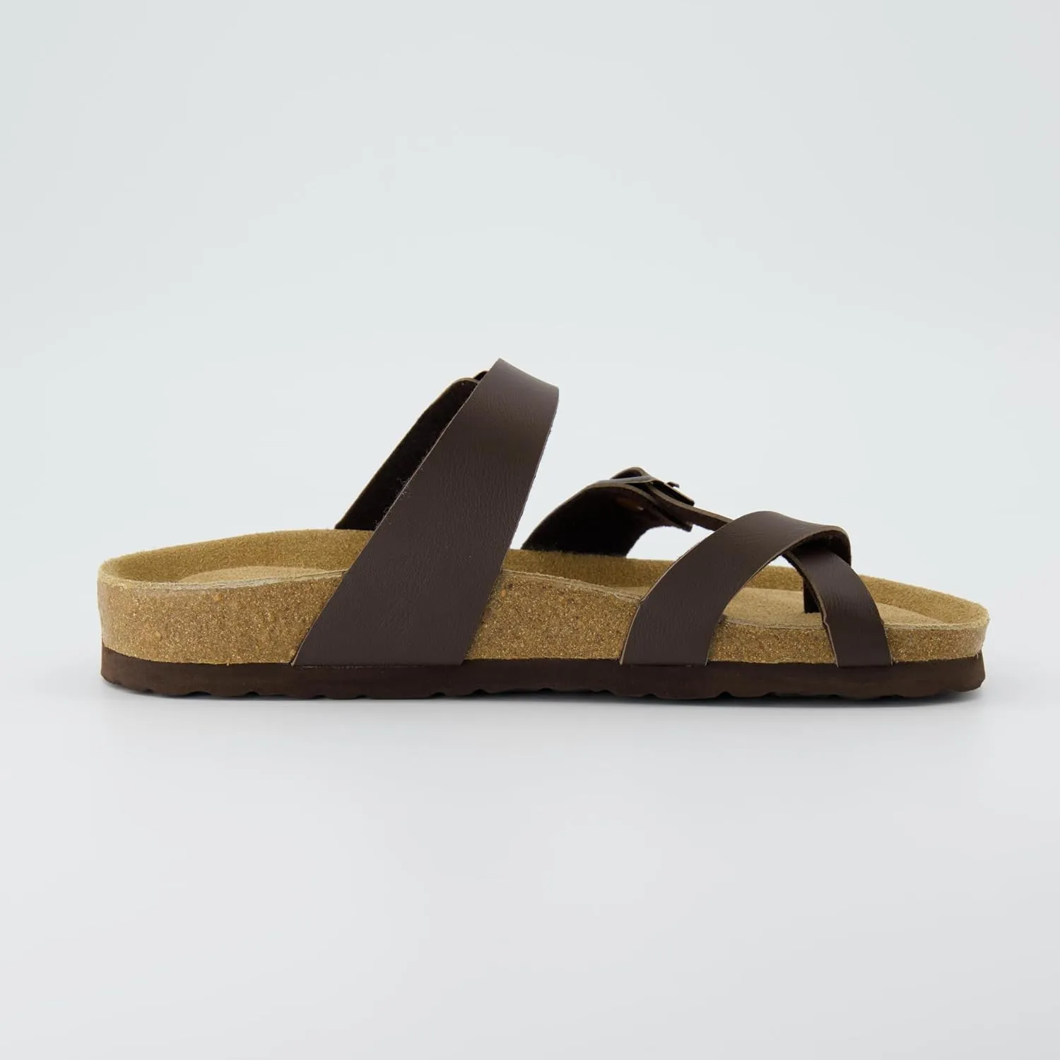 CUSHIONAIRE Women's Luna Cork Footbed Sandal With  Comfort